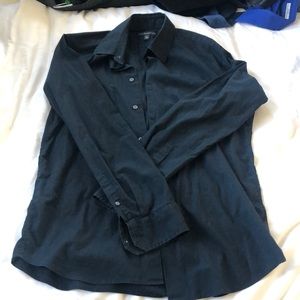 Banana Republic slim fit blk shirt SZ M
